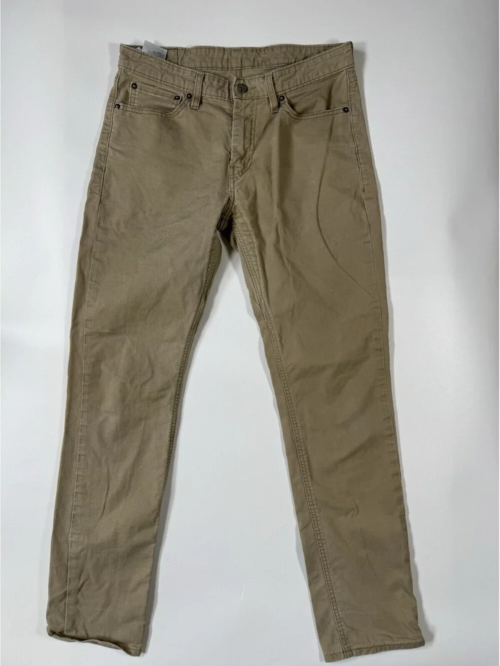 Levi’s 511 Slim Fit Men’s 33x34 (Fits 32x33) Khaki Tan Stretch Jeans Pants